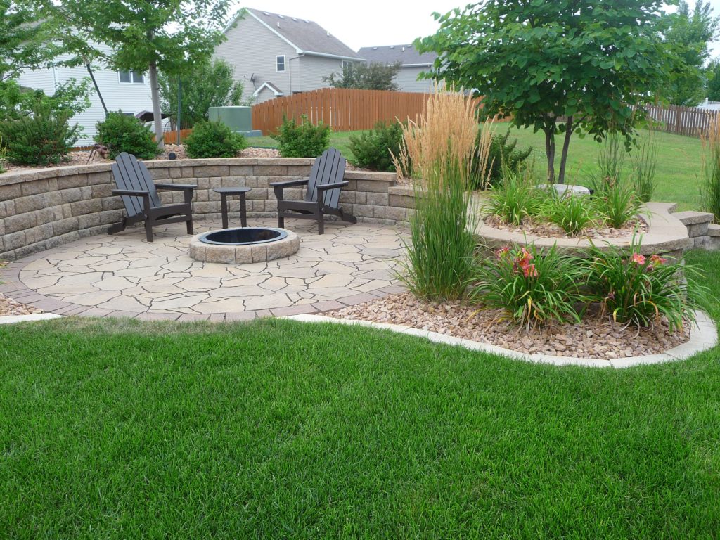 Tulsa Lawn Care landscaping tulsa sprinker french drain fire pit